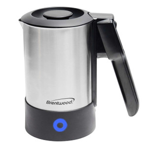 Brentwood 20 Ounce Stainless Steel Electric Travel Kettle D970-KT-1506S Brentwood 20 Ounce Stainless Steel Electric Travel Kettle D970-KT-1506S