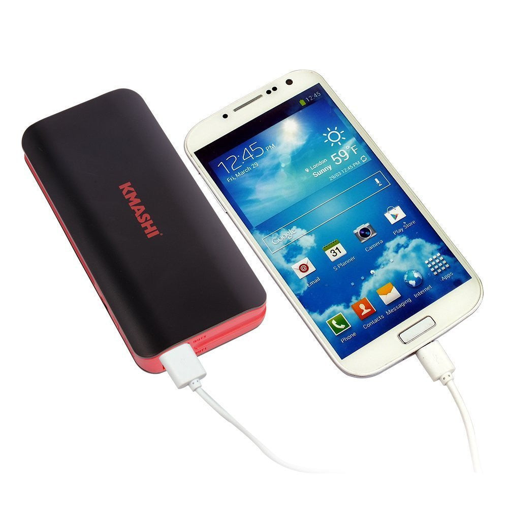 KMASHI 10000mAh External Battery Power Bank, Portable Charger