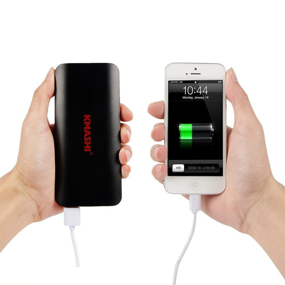 KMASHI 10000mAh External Battery Power Bank, Portable Charger