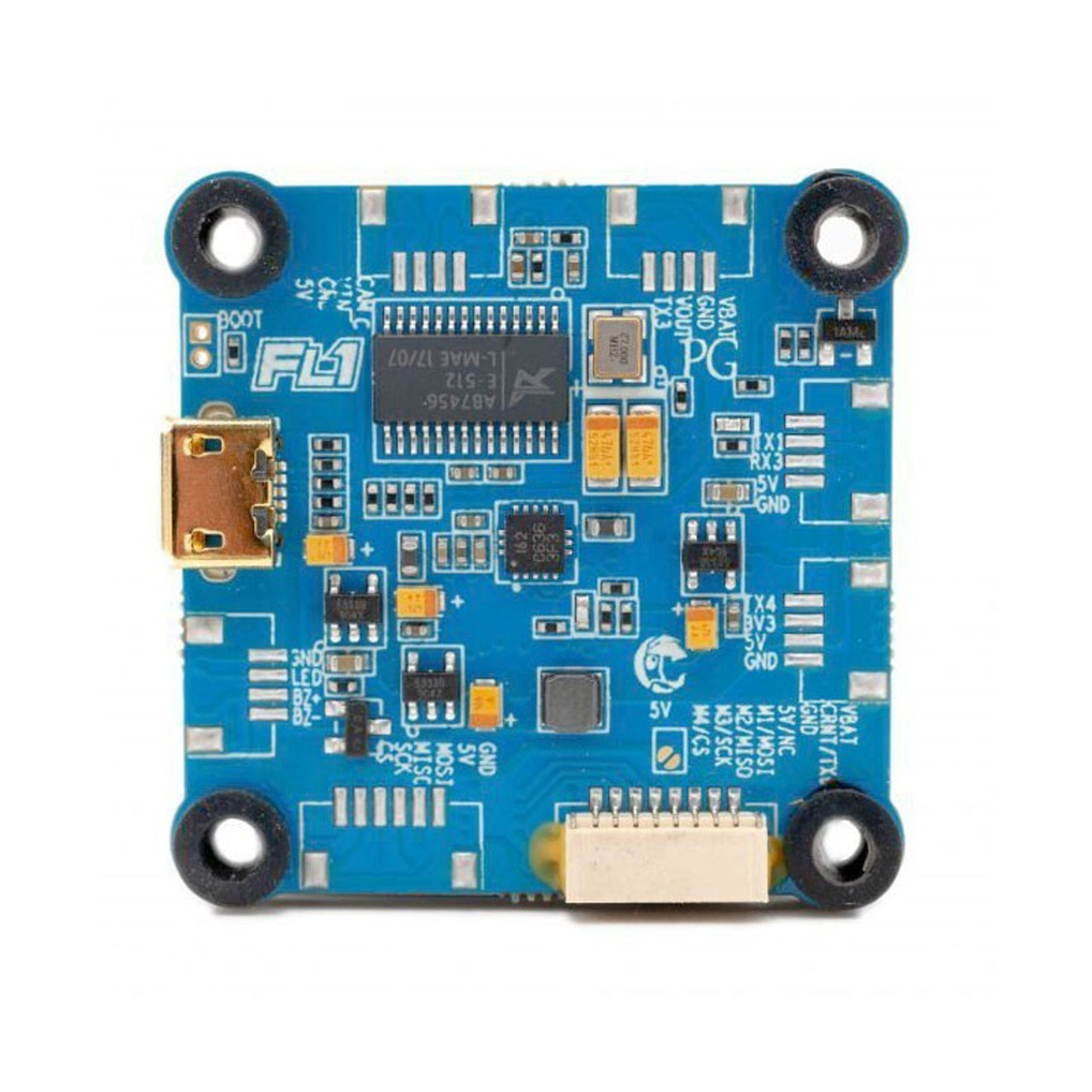 FlightOne Cricket Revolt OSD Lite Flight Controller turquoise blue