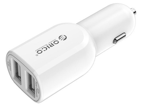 ORICO 20W Dual Port USB Car Charger with 1x 5V2.4A Super Charging Port
