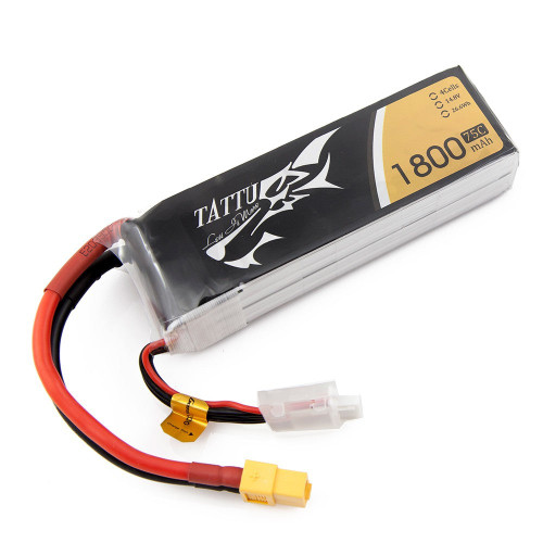 TATTU 1800mAh 4s 75c Lipo Battery (XT60)
