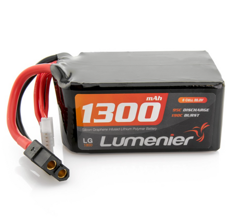 Lumenier Silicon Graphene 1300mAh 6s 95c Lipo Battery