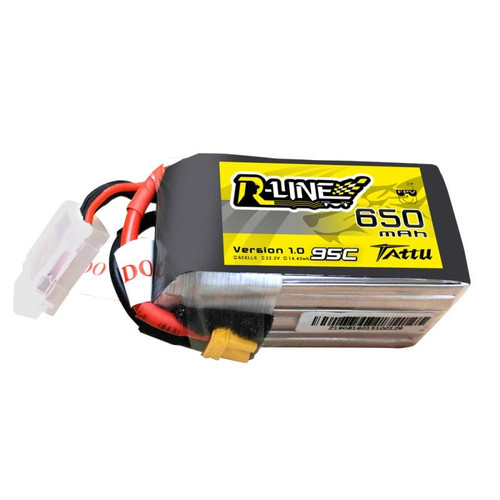 Tattu R-Line Version 1.0 650mAh 6S1P 95C Lipo Battery