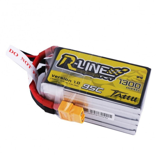 TATTU R-line 1300mah 95C 5S1P FPV Racing Drone Lipo Battery XT60