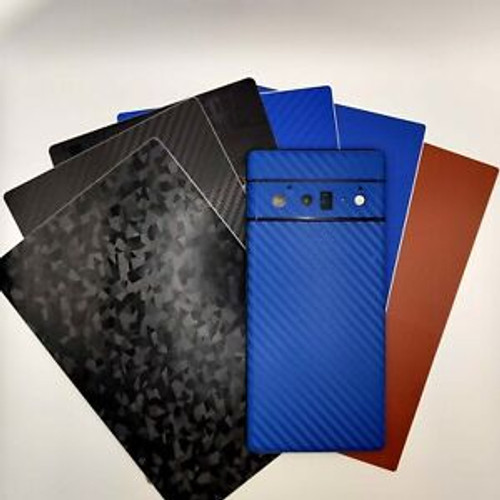 Google Pixel 6 Pro Back cover vinyl pvc skin [Carbon Fiber/Diamond/Blue Sand]