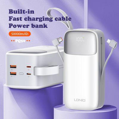 LDNIO PQ50 Power Bank with Lanyard (50000 mAh / 22.5W)