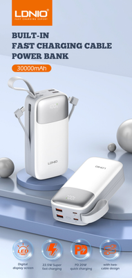 LDNIO PQ30 Power Bank with Lanyard (30000 mAh / 22.5W)