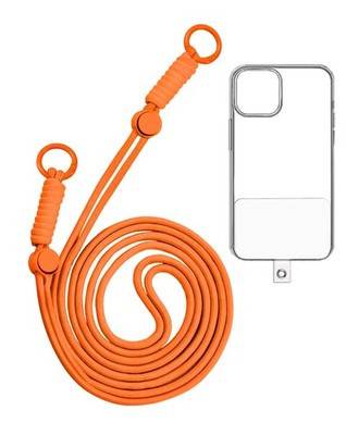 Adjustable Braided Phone Lanyard (3.6ft) (ORANGE)
