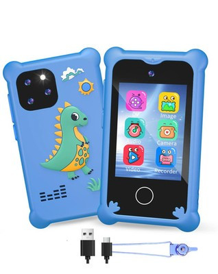 Kids Touch Screen Smartphone with Games/Cameras/MP3 and Case (BLUE)