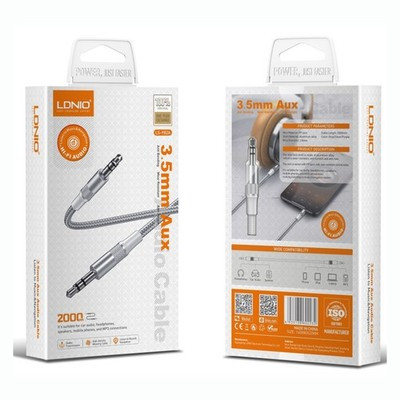 LDNIO LSY82A AUX to AUX Audio Cable (6ft) (WHITE)