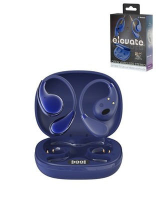 ELEVATE Open Wireless Stereo Earbuds - NAVY BLUE
