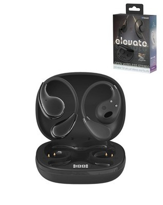 ELEVATE Open Wireless Stereo Earbuds - BLACK