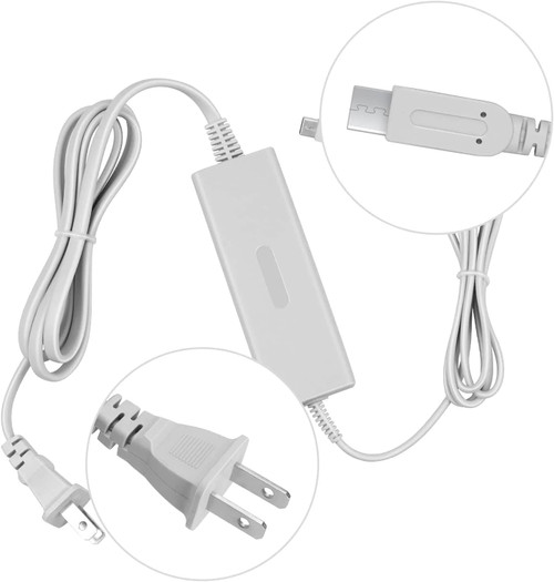 AC Adapter with US Cable for Nintendo Wii U Gamepad
