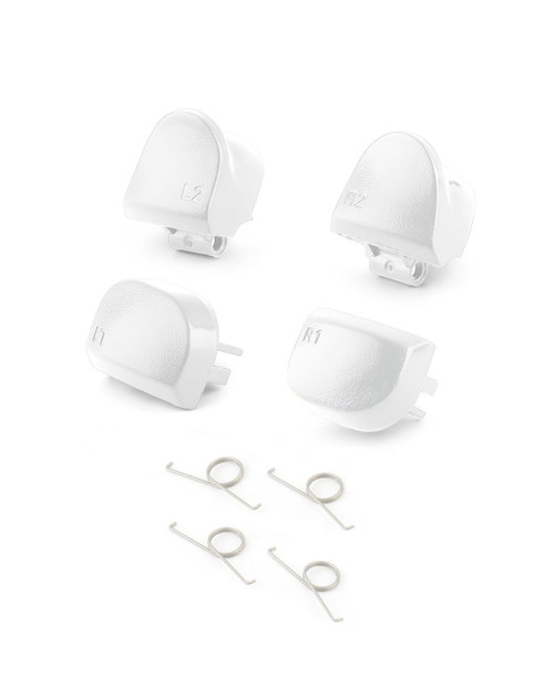 R1 L1 R2 L2 Trigger Buttons with Springs for PlayStation 5 Controller (WHITE) (