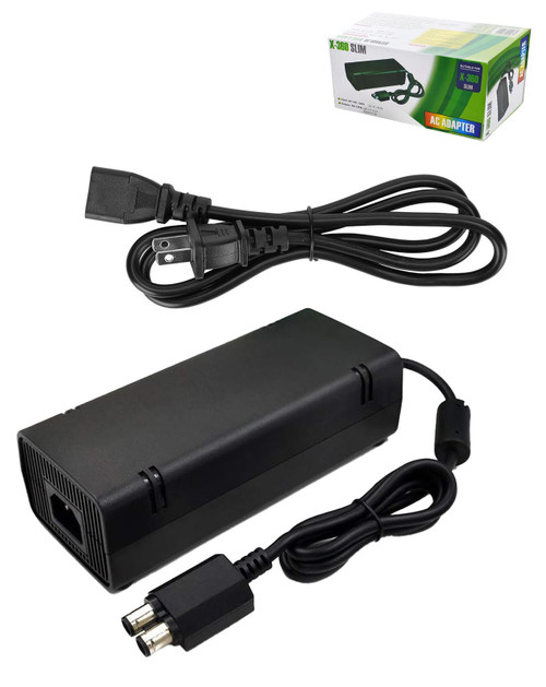 AC Adapter with US Cable for Xbox 360 Slim