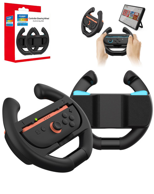 Dobe Steering Wheel for Nintendo Joy-Con Controller 2 (2 Piece Set)