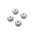 Lumenier M5 Silver Aluminum Flange Lock Nut (set of 4)