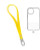 Silicone Braided Wrist Lanyard (0.4ft) (YELLOW)