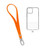Silicone Braided Wrist Lanyard (0.4ft) (ORANGE)