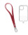 Silicone Braided Wrist Lanyard (0.4ft) (WINE RED)