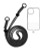 Adjustable Braided Phone Lanyard (3.6ft) (BLACK)