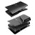 Faceplate Cover (BLACK) (4 Piece Set) for PlayStation 5 Slim Disc Edition (NO L