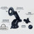Magnetic Long Retractable Arm Car Mount with Magsafe (3in1) - BLACK