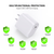 Esoulk USB C Wall Adapter (20W) (WHITE)
