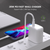 Esoulk USB C Wall Adapter (20W) (WHITE)