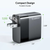 Esoulk PD Dual USB-C Wall Charger (45W) (BLACK)