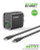 Esoulk USB C+A PD/QC Wall Adapter with USB C-C Cable (5ft) (20W) (BLACK)