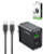 Esoulk PDandQC Wall Charger with C-C USB Cable (5ft) (30W) (BLACK)