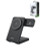 Esoulk 3-In-1 Foldable Magnetic Wireless Charger (15W) (BLACK)