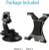 Bytech Suction Car Tablet Mount - BLACK