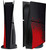 Faceplate Cover (BLACK and RED) (4 Piece Set) for PlayStation 5 Slim Disc Editi