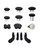 Full Set Trigger Buttons for Xbox One Elite Series 2 Controllers (BLACK) (13 Pi