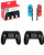 Dobe Controller Shell for Nintendo Joy-Con 1 and 2 Controllers (2 Piece Set)