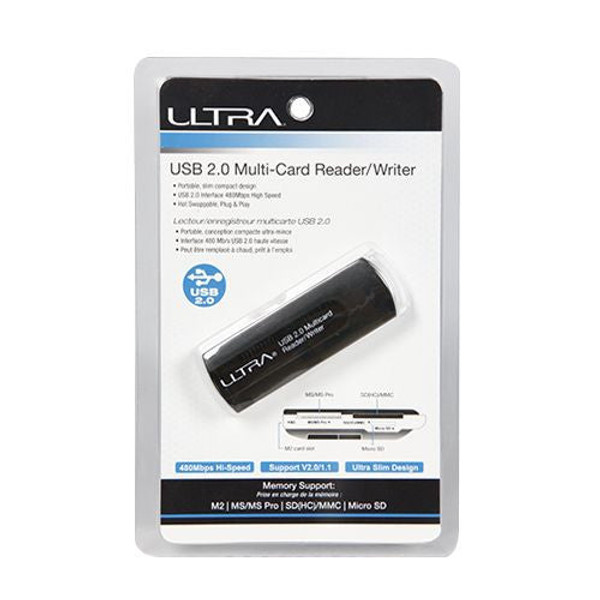 Ultra - All-In-One Multi Card Reader/Writer - Slim, USB 2.0, PC & MAC - U12-43865