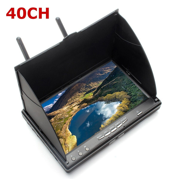 Eachine LCD5802S 5802 40CH Raceband 5.8G 7 Inch Diversity Receiver Monitor with Built-in Battery