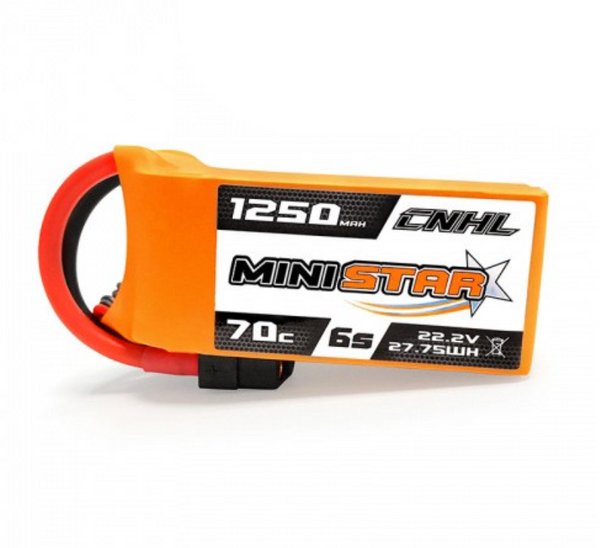 CNHL MiniStar 1250mah 6s 70c Lipo Battery