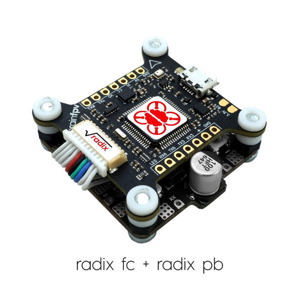 BrainFPV RADIX Flight Controller (Custom Graphical OSD, Baro, Stackable)