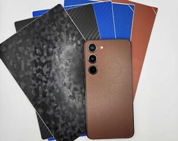Samsung Galaxy S23 Back cover vinyl pvc skin [Carbon Fiber/Diamond/Blue Sand]