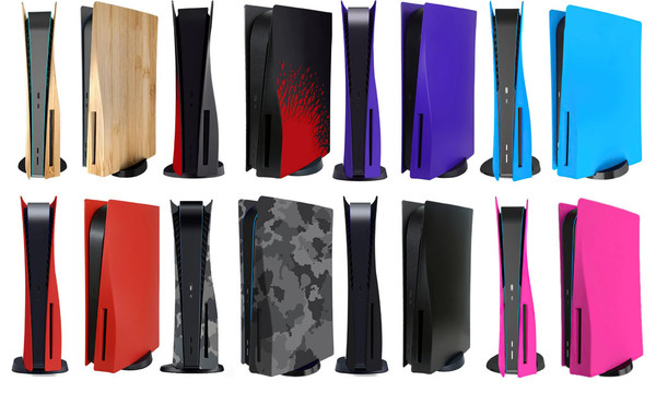 Faceplate Cover (2 Piece Set) for PlayStation 5 Disc Edition (NO LOGO)