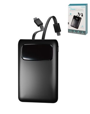 POMGEAR Power4Connect Rapid Charge Portable Power Bank with Digital Display (BL