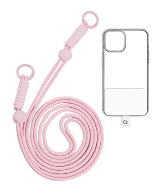 Adjustable Braided Phone Lanyard (3.6ft) (PINK)