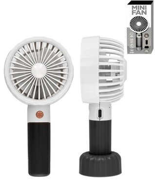 POMGEAR Mini Fan with Desk Stand (WHITE)