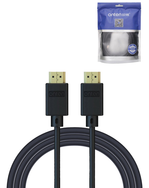 Onten Display Cable for HDMI to HDMI V1.4 (4K@30Hz) (BLACK) (9ft)