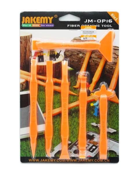 JAKEMY JM-OP16 Anti-static Fiber Plastic Pry Tools (6pcs)