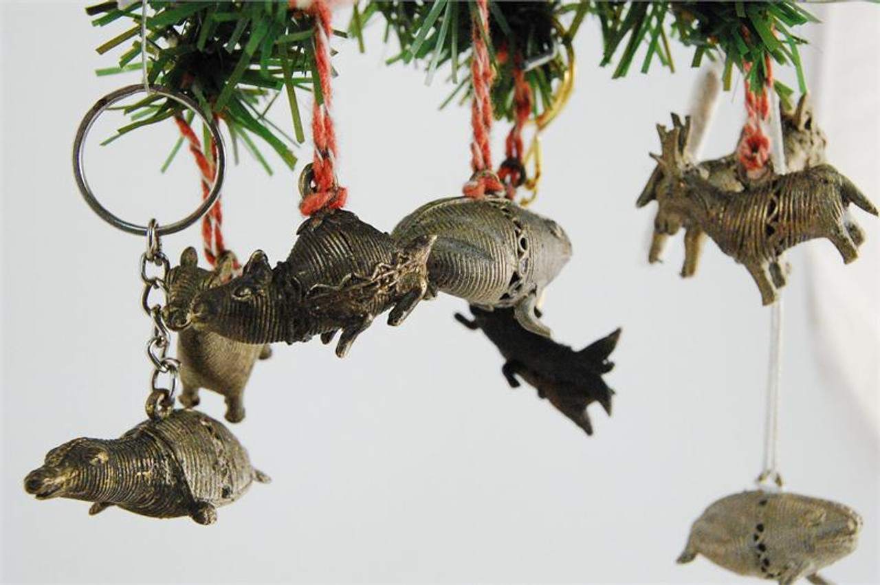 brass christmas ornaments